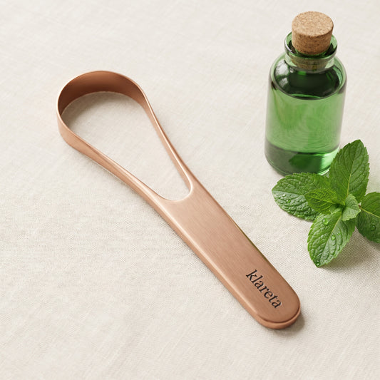 🎁 FREE Klareta Copper Tongue Scraper